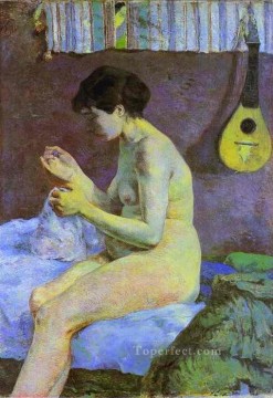 ヌード Painting - 裸婦スザンヌの研究 ポスト印象派 原始主義 ポール・ゴーギャン
